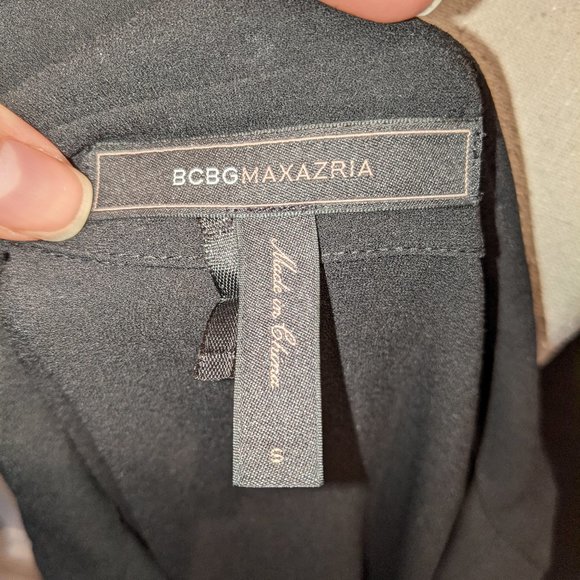 BCBG Christa Black Keyhole Shirtdress S/M - Picture 6 of 11